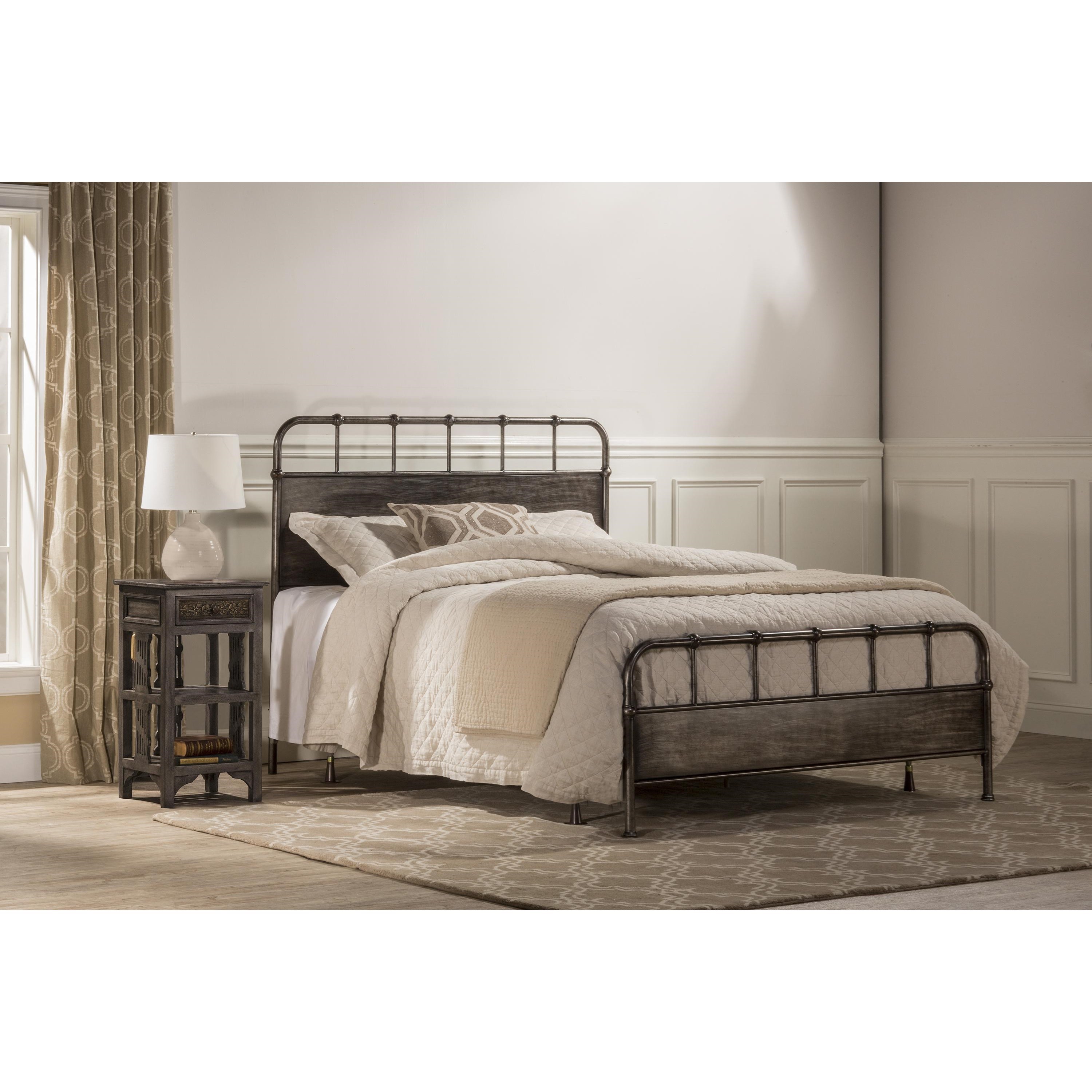 Hillsdale Metal Beds 1130BKR Utilitarian Metal King Bed Set Esprit